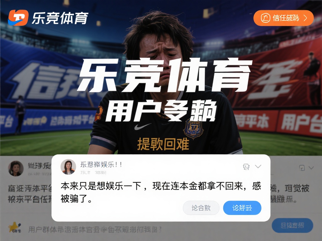 对于乐竞体育的用户而言，提现困难不仅意味着经济损失